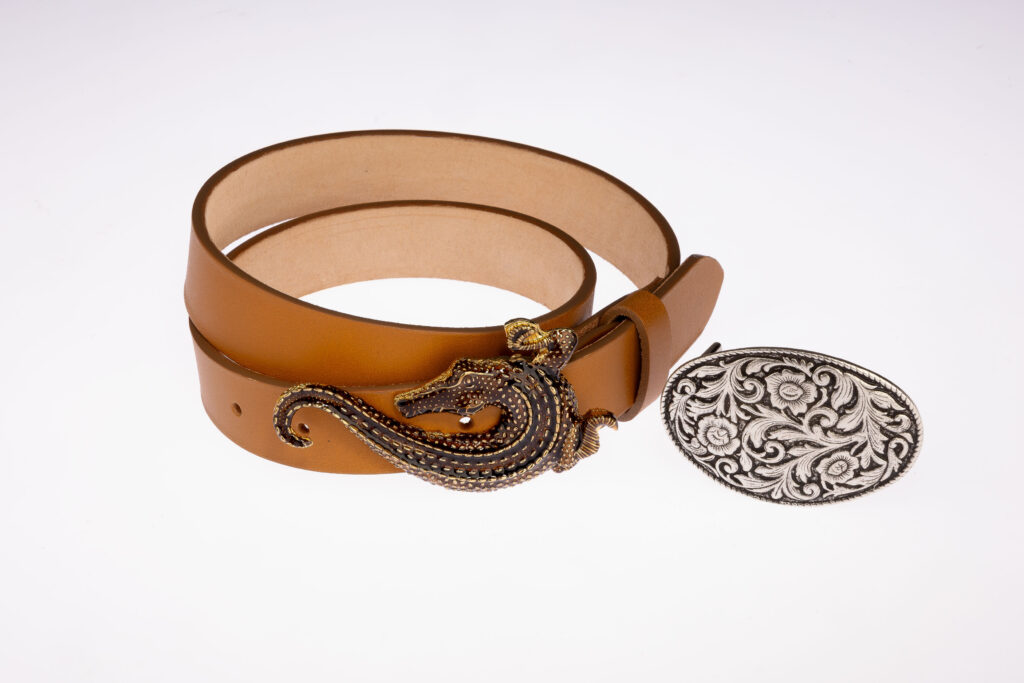 Cintura 30 mm — Fibbie Coccodrillo & Rodeo ovale