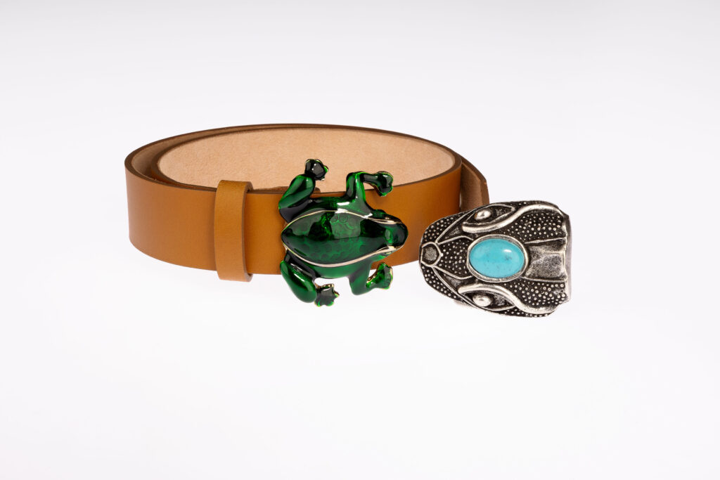 Cintura 40 mm — Fibbie Rana & Testa di serpente